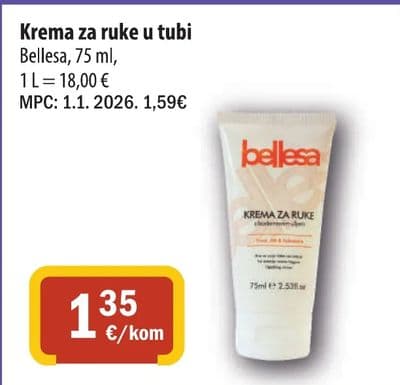 Belleza Krema za ruke u tubi Belleza