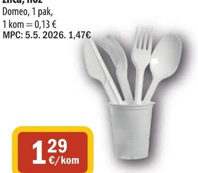 Domeo Pribor za jelo vilica, žlica, nož