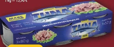 Mare Tuna komadi u suncokretovom ulju