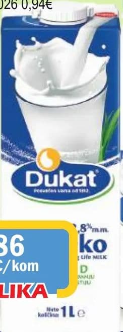 Dukat Mlijeko trajno 2,8% m.m.