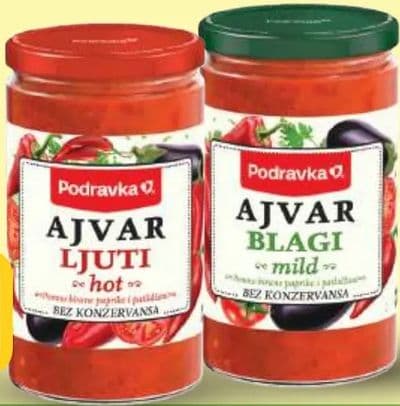 Podravka Ajvar blagi, ljuti
