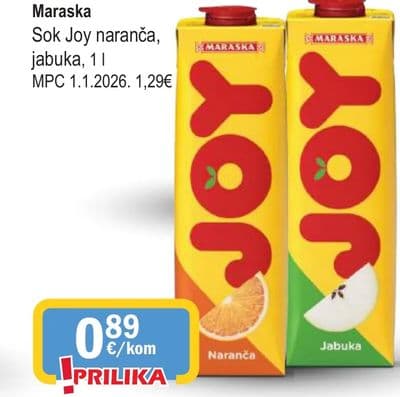 Maraska Sok Joy naranča, jabuka