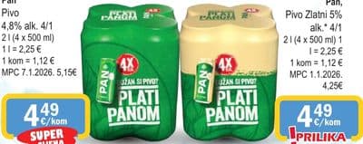 Pan Pivo 4,8% alk.