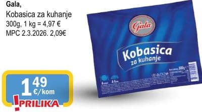 Gala, Kobasica za kuhanje