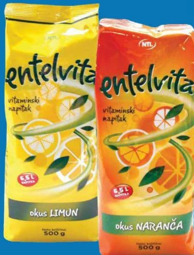 Entelvita, Instant napitak naranča, limun
