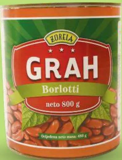 Zorela, Grah smeđi Borlotti
