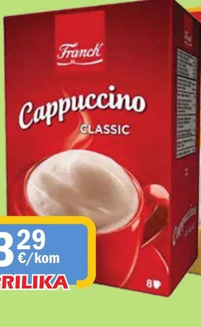 Franck Instant Cappuccino, Classic s manje šećera