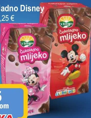 z bregov 'z bregov, Mlijeko čokoladno Disney