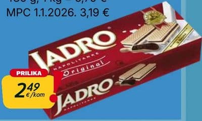 Jadro, Napolitanke original