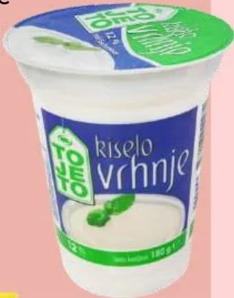 ToJeTo Vrhnje kiselo 12% m.m.