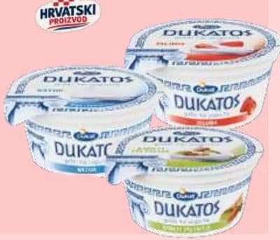 Dukatos Jogurt Natur, jagoda, badem-pistacija