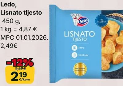 Ledo Lisnato tijesto