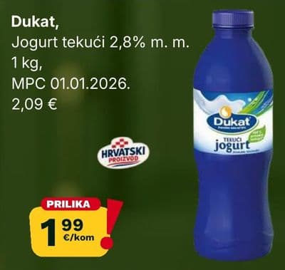 Dukat, Jogurt tekući