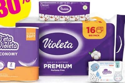 Violeta Violeta Double Economy Toaletni papir, 2 role