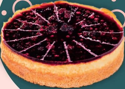 Torta sir s preljevom od šumskog voća