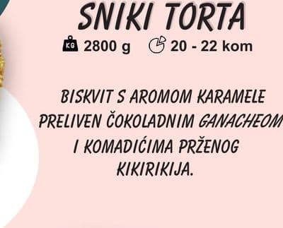 SNIKI TORTA 2800 g