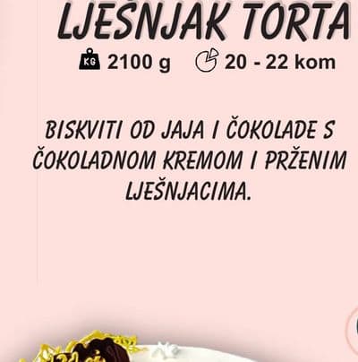 LJEŠNJAK TORTA