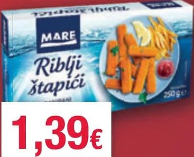 Mare Štapići riblji panirani