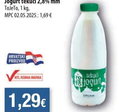 ToJeTo Jogurt tekući 2,8% mm