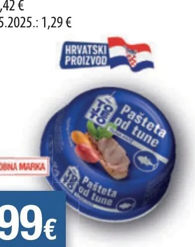 TojeTo Pašteta tuna