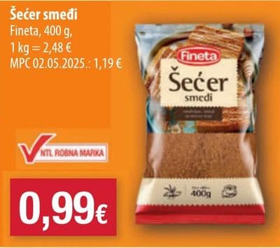 Fineta Šećer smeđi