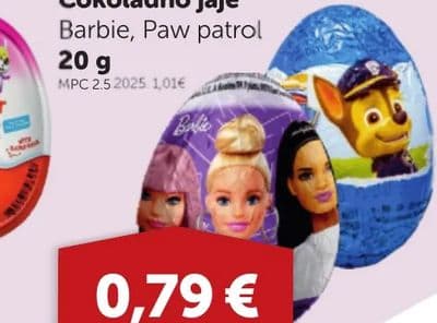 Čokoladno jaje Barbie, Paw patrol