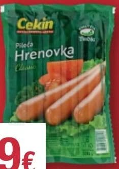 Cekin Pileća hrenovka bez svitka