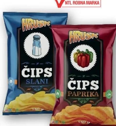 Hrusk Čips slani