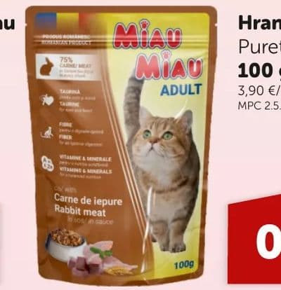 MIAU Hrana za mačke Miau Zečetina