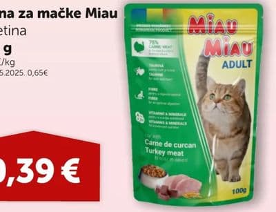 MIAU Hrana za mačke Miau Puretina