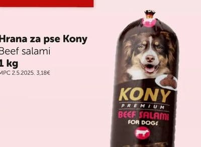 KONY Hrana za pse Kony Beef salami