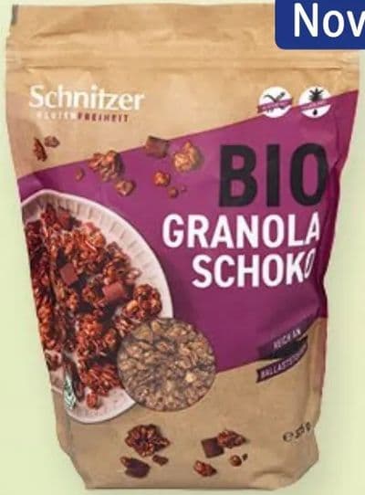 Schnitzer Schnitzer eko granola s čokoladom bez glutena