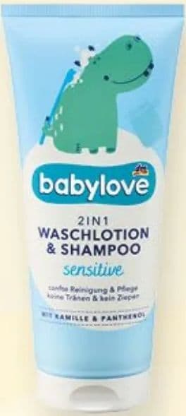 babylove babylove 2u1 losion za kupanje i šampon sensitive, 200 ml