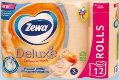 Zewa Deluxe troslojni toaletni papir breskva 12 kom×150 listića