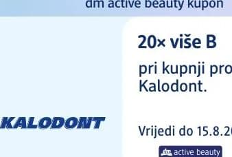 KALODONT dm active beauty kupon: 20x više B pri kupnji proizvoda Kalodont.