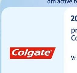 Colgate dm active beauty kupon: 20x više B pri kupnji proizvoda Colgate.