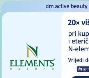 N-elements dm active beauty kupon: 20x više B pri kupnji mirisnih i eteričnih ulja N-elements.
