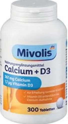 Mivolis tablete kalcij + D3 300 kom.