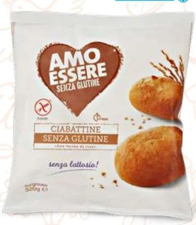AMO ESSERE SENZA GLUTINE CIABATTE MINI BEZ GLUTENA