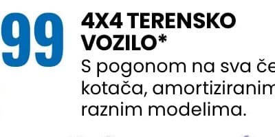 4X4 TERENSKO VOZILO*