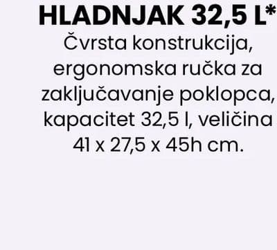 HLADNJAK 32,5 L