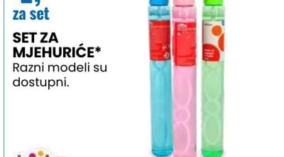 SET ZA MJEHURIĆE* Razni modeli su dostupni.