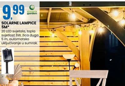 euro garden SOLARNE LAMPICE 5M