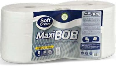 MAXIBOB PAPIRNATI RUČNICI 2 SLOJA, 800 LISTOVA, 2 ROLE