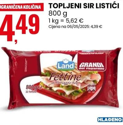 GRANI DEL RISPARMIO TOPLJENI SIR LISTIĆI
