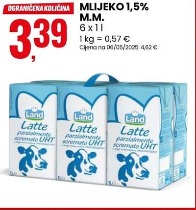Land MLIJEKO 1,5% M.M.