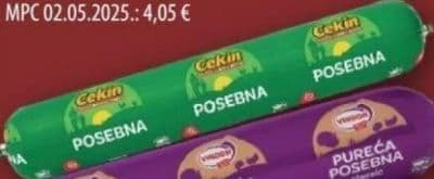 Cekin/Vindon Kobasica pileća posebna, Pureća posebna