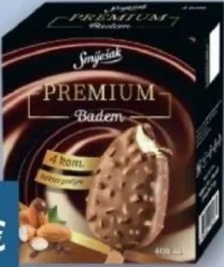 Snježak Sladoled premium box štapić badem