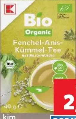 K Classic Čaj organski komorač, anis, kim