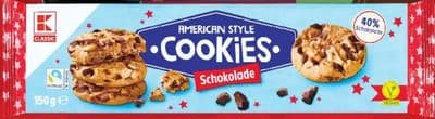 K CLASSIC AMERICAN STYLE COOKIES Schokolade
